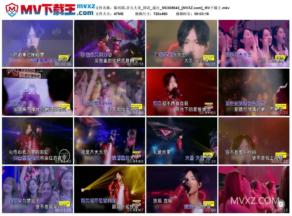 陈玮镔-齐天大圣_国语_流行_MD305643